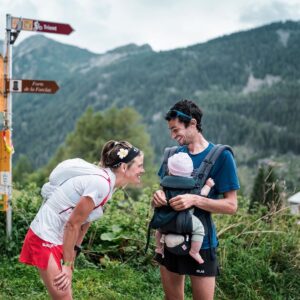 Emelie Forsberg Instagram - 4 years ago I started CCC, but stopped before Trient. Maj was 5 months, and even though I felt strong and eager to run a long distance, I wasn't emotionally ready. A whole day without my little one! 
This aspect too is important to keep in mind, and with our second little one I tried to find a better balance with this in mind.
@rachelraedrake just posted some important words about the bouncing back into shape- that is very different from person to person.

6 days to go- and I do really look forward to be out running a whole day! A WHOLE (!) DAY! So cool!

A precious moment captured by one of my favourite photographers @jsaragossa