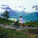 Emelie Forsberg Instagram - When Ylva-Li, 2 yo gets to follow on a run, she is so happy! Every day she want to go for at least a walk and her nap she prefers there too 🥰! I still really enjoy bringing the girls on a run, even though nowadays flat is better than uphill. This is @thule glide 2! #bringyourlife ⬅️ Love this tag ❤️ @thule_family 📸 @kilianjornet