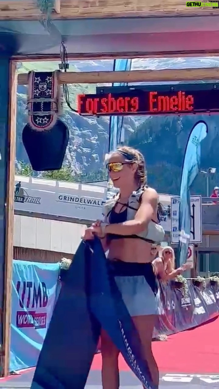 Emelie Forsberg Instagram - @eigerultratrail Thank you for putting these beautiful races together! I'm so thankful to be able to run in this place- and what a run it was! I will tell you all about it, but this 🥇 felt amazing!