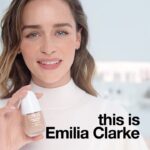 Emilia Clarke Instagram - #ad #cliniqueambassador ITS HERE!! Clinique Even Better Clinical Serum Foundation The only foundation you’ll ever need... it’s light weight, smooth as silk comes in 42 different shades (yup FOURTY TWO) and is basically skincare it’s THAT good for your soon to be happy face cells. When I first tried this I didn’t even look like I was wearing makeup.. till I took it off and realised the glow was removable 😂 Tap to shop! @clinique #happyskin #🙌