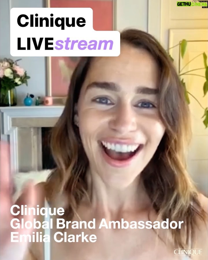 Emilia Clarke Instagram - #ad Had the most glorious time doing my @clinique tutorial.... here’s a little snipbit of what you missed... thank you to everyone who watched and well done if I managed to impart any rookie knowledge of how to get your skin prepped and ready for the re-entry into a post lock down world.. 😝😘🚀#cliniquepartner @cliniqueuk @clinique