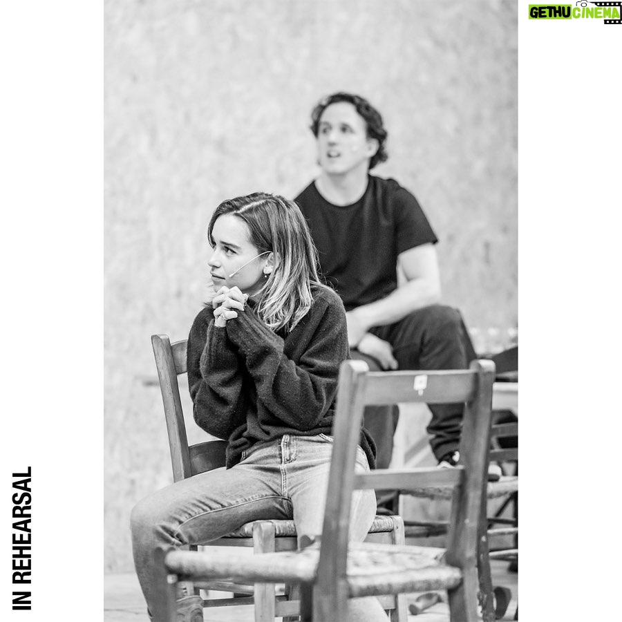 Emilia Clarke Instagram - Ah... the black and white thrill of rehearsal photos... here’s a little sneak peak at the moody, joyous, Russian intensity in action... all this coming to @playhousetheatrelondon thanks to our fearless leader @jamielloydco from March 11th-May 20th. Buy now if you dare.... 😎🏆🤘 #orifyoufeellikesettlingintoadamnfineplay #hereiaminfullflowhappiness #theatrebabyatheartandsoul #❤️ #🤩 📸 by @marcsbrenner 👏