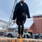 Emilia Clarke Instagram - Oh thank you @sundanceorg for making me feel like a Khaleesi all over again! (Complete with fire that I learnt I can’t walk through) What a snowy wonderland of people I love and admire with films that bring the HEAT! 😍 ITS POD GENERATION TIME BABY!! 😍 #yesihadaskirtbeofretheflames #maybeimissedthebelowfreezingmemo #podgenerationforever Park City, Utah