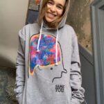 Emilia Clarke Instagram - Well, what a day to wake up with nothing and still feel love... These magnificent SUSTAINABLY MADE, baby soft, very flattering, good for cuddling, masterfully crafted hoodies, jumpers and t-shirts are on sale for my beloved charity @sameyouorg designed by the one the only @gommie_poem my life long homie, along with the equally brilliant and supremely talented @benchallen. My hero’s. I am so proud of what we are making, I am so proud of who we will help, and I am hell bent on making that happen, here’s to us all feeling better. I am also beginning today with an idea that these little babies will make for BANGING christmas gifts! Full to the brim of love. #thisiswhatbraininjurylookslike @sameyouorg @gommie_poem @benchallen #hope #🙏🏻 #❤️ Link in bio to buy one of these beauties ☃️❤️