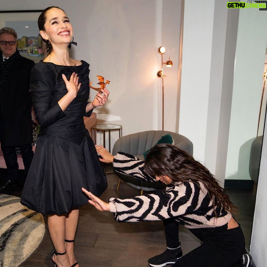 Emilia Clarke - 2.8 Million Likes - @camila_cabello oh GURL the feelings mutual... thank you for making me feel like a khalessi all over again @thegrahamnortonshowofficial ta for the intro babs #😉 #ladylovingalldaylong
@lastchristmasthemovie press tour ain’t too shabby eh?