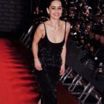 Emilia Clarke Instagram - .......Better late than never?! 😎 (I realise in social media terms this happened 4 century’s ago but.....) #bafta2020 what a dreamy night of glitz and glammer, sky high heels and DREAM TEAMS! 💃🙌 We braved the cold and we donned our best, @schiaparelli did me a frock of pure magic, @lynseyalexander @sammcknight1 @petraflannery @chloebeeneystyling @rebeccajadewilson_nails bringing the heat and the 90’s vibes... what more could a gal ask for eh?! Yes, the answer is Lord Teddington The Third. Safe to say he celebrated by immediately pooing upon my arrival home. #whosaidwedonthaveglamouroffthecarpet?! #offigotoworkonmyChekhov #🤘 #❤️ #💃