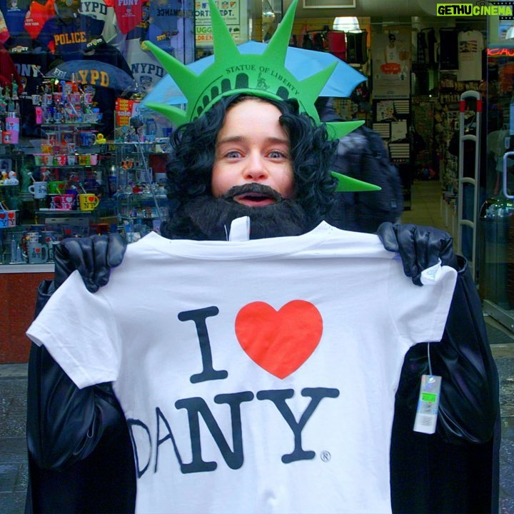 Emilia Clarke - 2.4 Million Likes - Oh yeah, I am kit Harington without the (any) abs. Maybe I’ll wear this outfit when I host your Game of Thrones finale party! Maybe I’ll let you wear the beard!! That’s right—you and three friends could come hang with me in London, take lots of fun photos, ask me all your burning GoT questions (yes I kept the dragons, no kit didn’t keep his hair) and enjoy a private screening of the final episode. Just don’t ask me who’ll win the Iron Throne… you’ll have to find that out for yourself. WHICH YOU WILL IN LONDON BABY!!! Support my new charity SameYou and ENTER to win through my bio link or at omaze.com/emilia #onlyatomaze #motherofdragonsfriendofomaze #awinnerhasnonameYET #winnerofadreamexperience #undercoverkhaleesi
#nowjonsnowknowssomething #🎉 #🔥