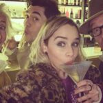 Emilia Clarke Instagram - Knocking back a martini on the martini shot. Now that’s what I call a @paulfeig movie. 🤵🏼 (And a momentary brexit distraction) @lastchristmasthemovie you’ve shaken and stirred my heart to bursting. #😊 #🎉 #whistlewhileyouworkbaby #🙌