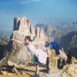 Emilia Clarke Instagram - The long and winding road to kicking off khaleesi’s boots and trudging home in my own shoes once again. @imogen_f_lloyd you and these staggering mountains got my head to chill and my ass to light it’s own goddamn fire. Insta world it’s been a journey to get here but hell im happy to stop and admire that view... #sweatingmywaythroughthecobwebs #goodbyemylover #whenchangeisacomingdontgorunning #stopandsmellthe5dayhikedbootsnotroses #dolomitesyouhavemyheartsoulandsweat