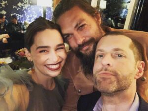 Emilia Clarke Instagram - And then we may have got a little lit...🔥🏆
But only because WE SAW THE FIRST GODDAMN EPISODE AND ITS SO GODDAMN GOOD YOU GUYS ARE GONNA FREAK OUT. 🙌🙌🙌🙌🙌🙌🙌🙌🙌🙌
But really though....
freak 
Out. 💪🏻
#enjoybaby #thesebefamily #forthelove #gameon #❤️