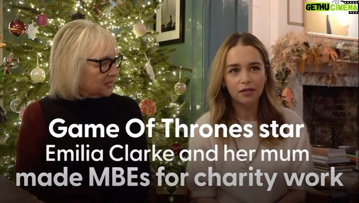 Emilia Clarke Instagram - Still so flabbergasted and amazed that mum and I have been given the incredible honour of MBE’s….! But all of this glamour and excitement is the stuff of pictures, this MBE is really for everyone who has and still is suffering from a brain injury. @sameyouorg is here to help. It is my life’s mission to raise this cause to the level it should be at. Global awareness, and global care. Thank you to all our supporters! And thank you to my mum, the best of them all, who frankly should have an MBE for putting up with me for all these years… love you mum. Love you SameYou Love to everyone who has gone through the life changing challenge of brain injury. Happy new year everyone! ❤️ Donation link in bio 🙏