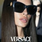 Emily Ratajkowski Instagram - @versace SS23 💜 only available @lenscrafters