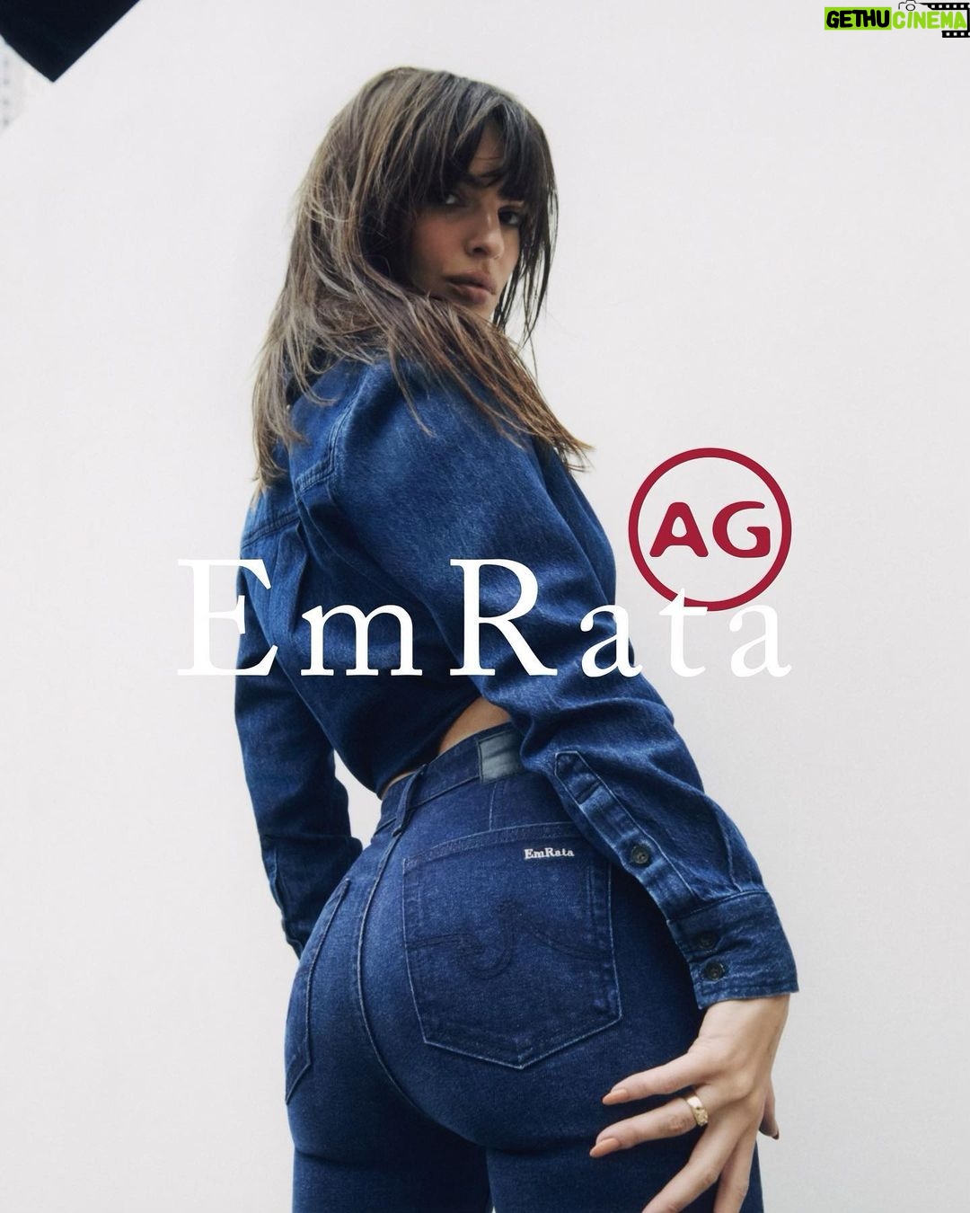 Emily Ratajkowski Instagram - introducing emrata x @agjeans ! i loved designing these pieces and am so excited to see you all wearing them & taking them from day to night. many thanks to the ag team 🫶#emrataxag