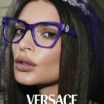 Emily Ratajkowski Instagram - @versace SS23 💜 only available @lenscrafters