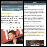 Emily Rose Instagram - FINALLY! To say we have been waiting to tell everyone about this is an understatement. This show has been the seed of an idea in my dear friend @jillmurraynorth s mind for years. One day at a comic-con hotel restaurant in Belfast, we sat and ate. She caught me up on what she was up to, and casually mentioned this show that she had been thinking about. Long story I can share another time, but back in the states she showed me all of her research and I was hooked. I was hooked on Jackie Cochran, I was hooked on these Black and white photos that stared back at me, saying tell our story! “We are moms, we are girlfriends, we are teenagers, we are woman…. we are PILOTS, and we want to bring our men back home from war.” Jill & I, with help from my wonderful managment team, formed a pitch, rehearsed the brains out of it, worked with some other wonderful collaborators, and had the wonderful opportunity to tell Renee Z about it — and she was hooked as well. We have been working on this show, before Mercy was even a thought, and finally today — we get to officially say it’s in development at Peacock. I’ve always loved collaborating, sometimes to the frustration of my producers :) But now I know why. Because I love to create. And I can’t wait to bring these ladies and their stories to life, with such an incredible, talented group of women. @feliciadhen1 #susannawhite @big.pic.co @tolucapictures are all incredible! So much work behind us, and still so much to do - but it’s work I love doing. Thanks @jillmurraynorth for trusting me to partner with you on this. #herewego #theireyeswereonthestars