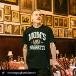 Eminem Instagram – #Repost @momsspaghettidetroit
・・・
In addition to leftovers from the vault – we got a FRESH drop of #MomsSpaghetti merch – launches today at #TheTrailer