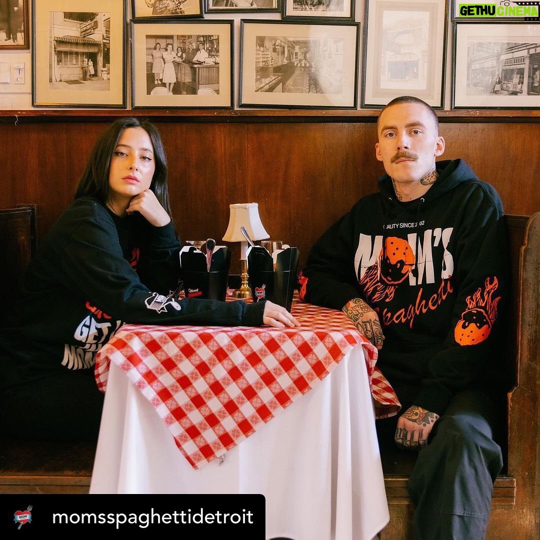 Eminem Instagram - #Repost @momsspaghettidetroit ・・・ In addition to leftovers from the vault – we got a FRESH drop of #MomsSpaghetti merch – launches today at #TheTrailer