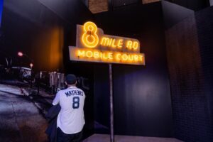 Eminem Instagram - Day 1 in the books.. thx 4 comin out NYC 🙏🙏🙏 #8Mile20 @MomsSpaghettiDetroit open all weekend at @shopify NY 131 Greene Street.  RSVP’s recommended / walk ups welcome.  Link in bio for info.
