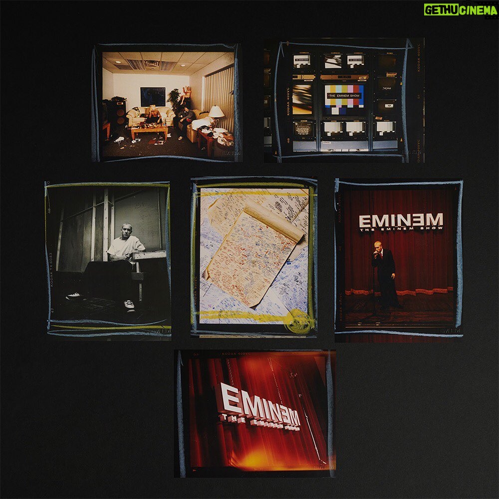 Eminem Instagram - "That's why we seize the moment, try to freeze it and own it" #Emshow20 collectibles drop thursday with some rare and previously unseen photos - link in bio #TheEminemShow