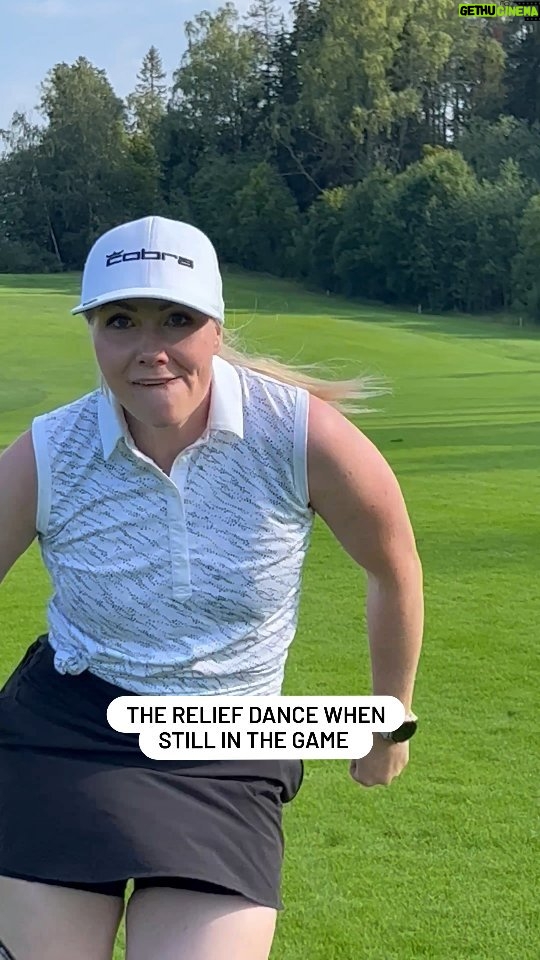 Emma Kimiläinen Instagram - The dance after checking yourself back in the game 😎 #golf #golfing #golfstagram #pumacobragolf #pumagolf #cobragolf #espoogolf #gumbölegolf #esg Gumböle Golf
