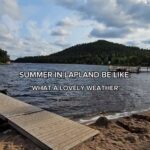 Emma Kimiläinen Instagram - The air is +21°C but the water is around 12°C 🥶 Quite refreshing though 😅 @levilapland #lapland #Finland #visitlapland #visitfinland #levilapland #Levi #summerinlapland Levi, Lappi, Finland