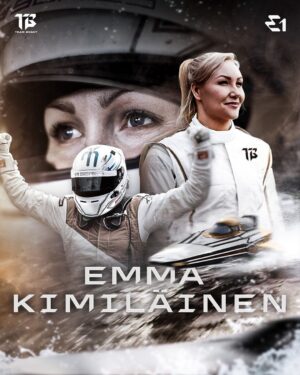 Emma Kimiläinen Instagram - Our very own Flying Finn. 💨

#EmmaKimilainen #TomBrady #E1Series #E1JeddahGP