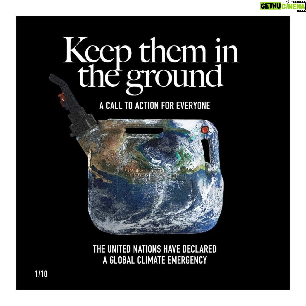 Emma Watson Instagram - #KEEPTHEMINTHEGROUND @fossilfueltreaty Dear friends, We are asking you to join us in signing a treaty to end the expansion of Fossil Fuels. The link to the treaty is in the bio. Please sign it. Please share it. Please read the slides provided that further explain what it is. And then hopefully, like us, get righteous about it. Get angry about it. Let it break your heart. Let it motivate you. Let it inspire you to action. Because what we are asking you to participate in is a non-partisan issue. It is in fact a universal issue. It is the loss of our home. It is the loss of our futures. There is no one person immune from this problem. It does however, affect everyone in different ways. It is unfortunately an issue that must be SYSTEMATICALLY changed, because those who are without resources cannot afford such a transition on their own. There is just only so much we can do individually. But what we can ALL do to help - is start here. Join us in adding your name to the treaty. Your voice is powerful. Our voice is powerful. “Our addiction to fossil fuels is pushing humanity to the brink. We face a stark choice: either we stop it - or it stops us. It’s time to say: enough." - UN Secretary General António Guterres “We are currently on track for at least a 2.7 C hotter world by the end of the century — and that’s only if countries meet all the pledges that they have made. Currently they are nowhere near doing that.” - Greta Thunberg "I hope you can appreciate that where I live, a 2 degree world means that a billion people will be affected by extreme heat stress. In a 2 degree celsius world - some places in the global south will regularly reach a wet bulb temperature of 35 degrees celsius and at that temp, the human body cannot cool itself by sweating... We don't believe you. We don't believe that banks will suddenly put trillions of dollars on the table for climate action, when rich countries have struggled since 2009 to raise the money for the world's most vulnerable countries.” - Vanessa Nakate