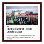 Emma Watson Instagram - HUGE NEWS. Shell has pulled out of the Cambo Oil Field!!! To the thousands of people who protested and the team of #StopCambo, thank you. Your protesting worked. Our voices were heard. Together we are making change. 🤍