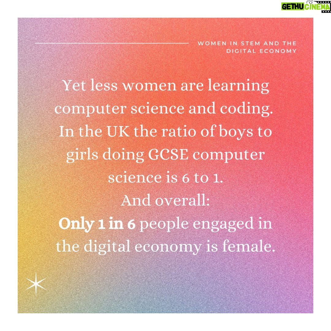 Emma Watson Instagram - WOMEN IN STEM & THE DIGITAL ECONOMY - Good news ladies, the digital economy is a goldmine of opportunity (with higher paying salaries!), and it desperately wants more women to join force. Karlie Kloss @karliekloss is one powerhouse who recognizes this and has created the very successful Kode With Klossy Program @kodewithklossy π©βπ¬π»π€ But to further explain (and encourage!) why women should be involved in building the digital economy - here is some key information!