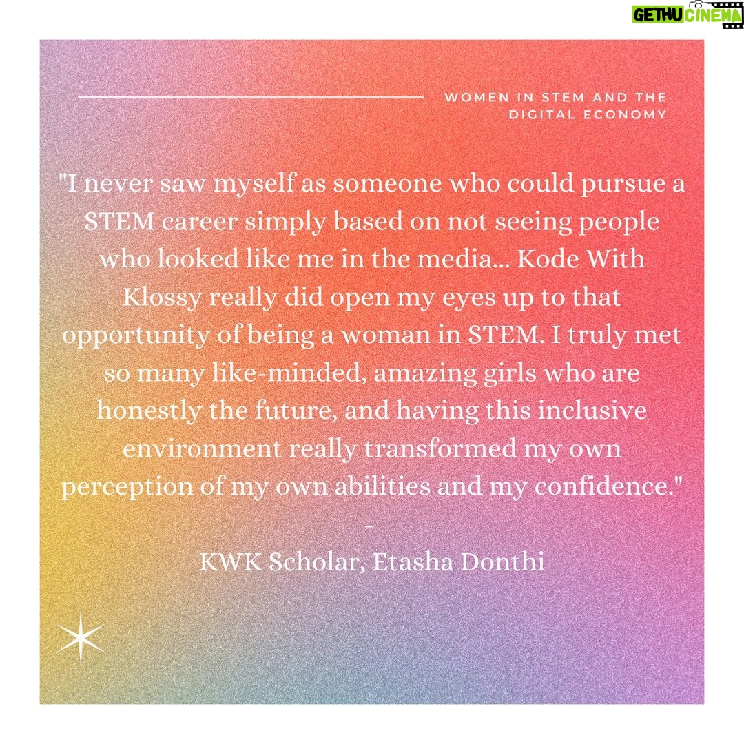 Emma Watson Instagram - WOMEN IN STEM & THE DIGITAL ECONOMY - Good news ladies, the digital economy is a goldmine of opportunity (with higher paying salaries!), and it desperately wants more women to join force. Karlie Kloss @karliekloss is one powerhouse who recognizes this and has created the very successful Kode With Klossy Program @kodewithklossy π©βπ¬π»π€ But to further explain (and encourage!) why women should be involved in building the digital economy - here is some key information!