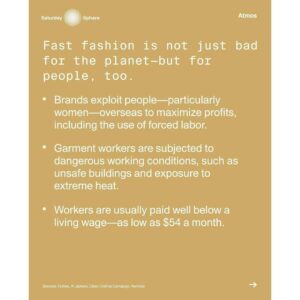 Emma Watson Instagram - “Here’s what the FAST FASHION industry doesn’t want you to know this holiday season. 

Fast fashion is cheap and convenient for us, but it spells disaster for the planet. We do have some power as consumers to change this - avoiding fast fashion, telling everyone you know about this, and voting for change are the best ways to help 🖤”

Post by @atmos
Words by @elieoutside
Design by @tessaforrest

#repost from @chicksforclimate one of our favorite pages 😍