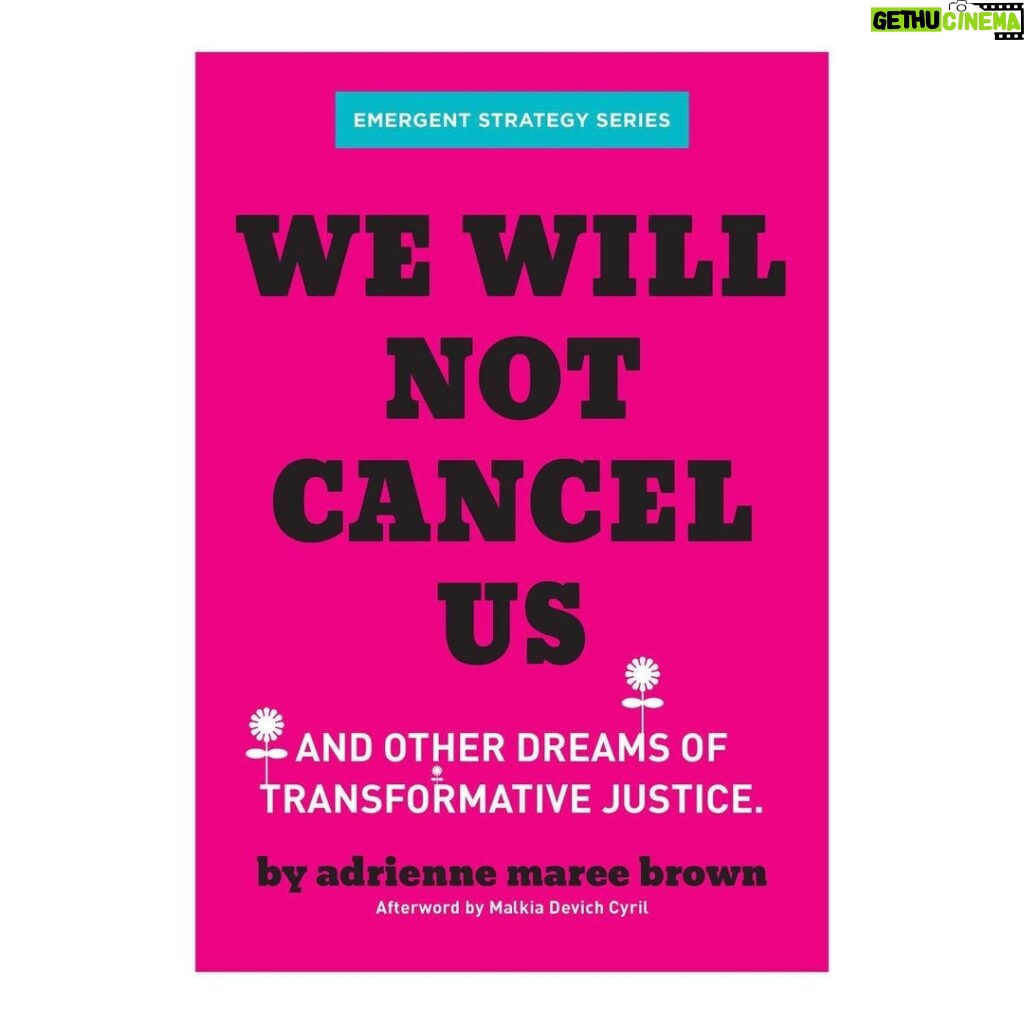 Emma Watson Instagram - "We will not cancel us. We hurt people. Of course we did, we are human. We were traumatized/socialized away from interdependence. We learned to hide everything real, everything messy, weak, complex. We learned that fake shit hurts, but it’s acceptable. Our swallowed pain made us a piece of shit, or depressed, or untrustworthy, or paranoid, or impotent, or an egomaniac. We moved with the herd, or became isolationist and contrary, perhaps even controversial. We disappointed each other, at the level of race, gender, species…in a vast way we longed for more from us. But we will not cancel us. Canceling is punishment, and punishment doesn’t stop the cycle of harm, not long term. Cancellation may even be counter-abolitionist…instead of prison bars we place each other in an overflowing box of untouchables – often with no trial – and strip us of past and future, of the complexity of being gifted and troubled, brilliant and broken. We will set down this punitive measure and pick each other up, leaving no traumatized person behind. We will not cancel us. But we must earn our place on this earth." - @adriennemareebrown