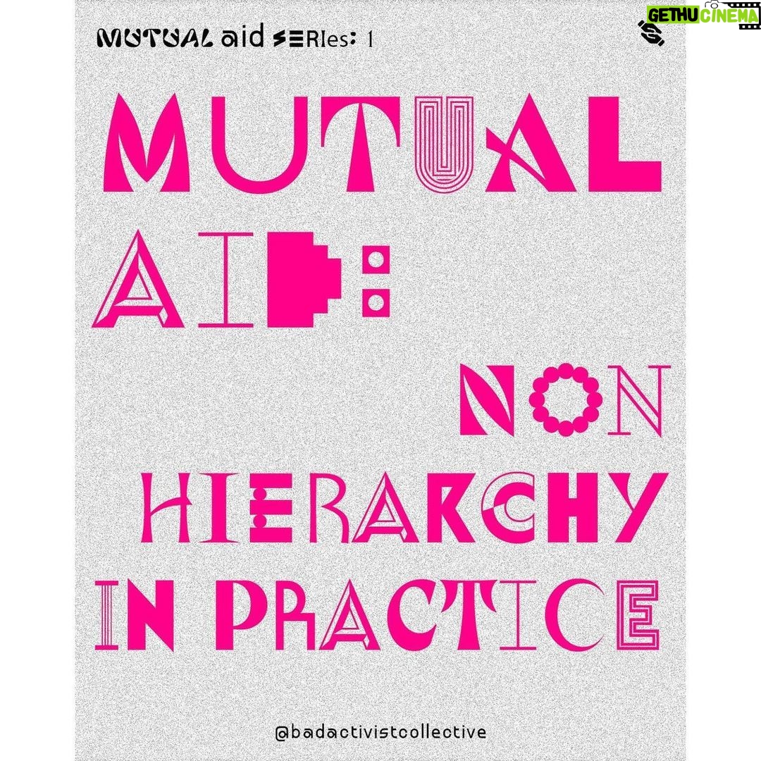 Emma Watson Instagram - #Repost from one of our favorite accounts @badactivistcollective ❤️🔥❤️🔥❤️🔥 "Mutual Aid is working to abolish hierarchy and hierarchical forms of power. When we say ‘solidarity not charity’ we are actively working to deconstruct hierarchical relationships of charity that allows creates ‘givers and donors’ and ‘recipients or underprivileged’ , making rich people and corporations look generous while upholding and legitimizing the systems that allow wealth hoarding. Instead mutual aid is deeply rooted in anti-capitalism, anti-imperialism, racial justice, gender justice and disability justice principles as aims to be disruptive in addressing the root causes of issues. We can only envision and work towards a new future by practicing what it wants to see, now. ✏️Researched and written by @tammy__online 🎨Designed by @tomaolivar “