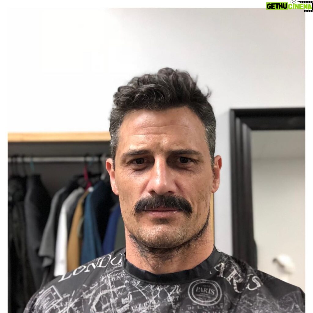 Enver Gjokaj Instagram - So this is what I would look like if I didn’t have the facial hair of a 12 y/o. The mustache is a bonus. Los Angeles, California