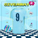 Erling Haaland Instagram - Now it's your turn, South Korea! 🚨 So to all my fans based in this amazing country, me and @‌the_2top are giving away a signed @‌mancity shirt. All you have to do is... 1️⃣ Take a picture of yourself wearing the @‌mancity jersey from somewhere in 🇰🇷 2️⃣ Post it to your feed with the hashtag #EH9inSouthKorea The winner will be announced on the 29th! 🫰🏻 이제 여러분의 차례입니다! 🚨 너무나도 멋진 대한민국 팬들에게 저 홀란드와 @the_2top이 제 사인 @mancity 유니폼을 나눔하려 합니다! 참여 방법은 아래와 같습니다... 1️⃣ 대한민국🇰🇷 어디서든 @mancity 유니폼을 입고 있는 자신의 사진을 찍어 주세요. 2️⃣ #EH9inSouthKorea 해쉬태그와 함께 사진을 인스타그램 피드에 올려주세요. 7월 29일 당첨자를 추첨 예정입니다🫰🏻