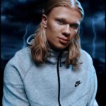 Erling Haaland Instagram - A Force of Nature gathers the storm in #NikeTech 🌩️ Nike Tech works on the sidelines or in town, when it’s blue skies or if the clouds are rolling in. Just watch out for lightning ⚡️ ️Shop the new collection now at Nike.com