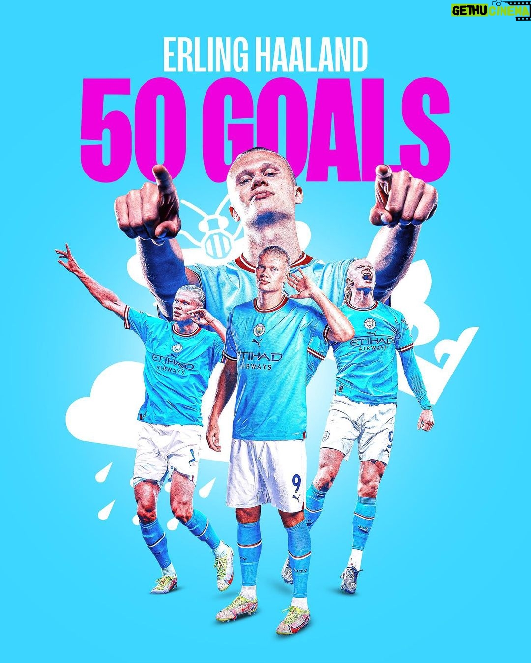 Erling Haaland Instagram - Half a century 🤩