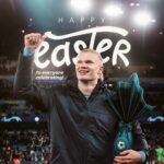 Erling Haaland Instagram - Wishing everyone celebrating a Happy Easter! 🐰 I hope you enjoy the special day with your loved ones! 🙏🏻