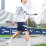 Erling Haaland Instagram - Back on the pitch! ⚡️🔵 #mancity