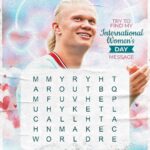 Erling Haaland Instagram - This is for all my female fans on this special day! 🌹 Here's my message to each one of you. Can you find it in this crossword puzzle? 🤞🏻 Will post it on stories later today! ❤️ #internationalwomensday