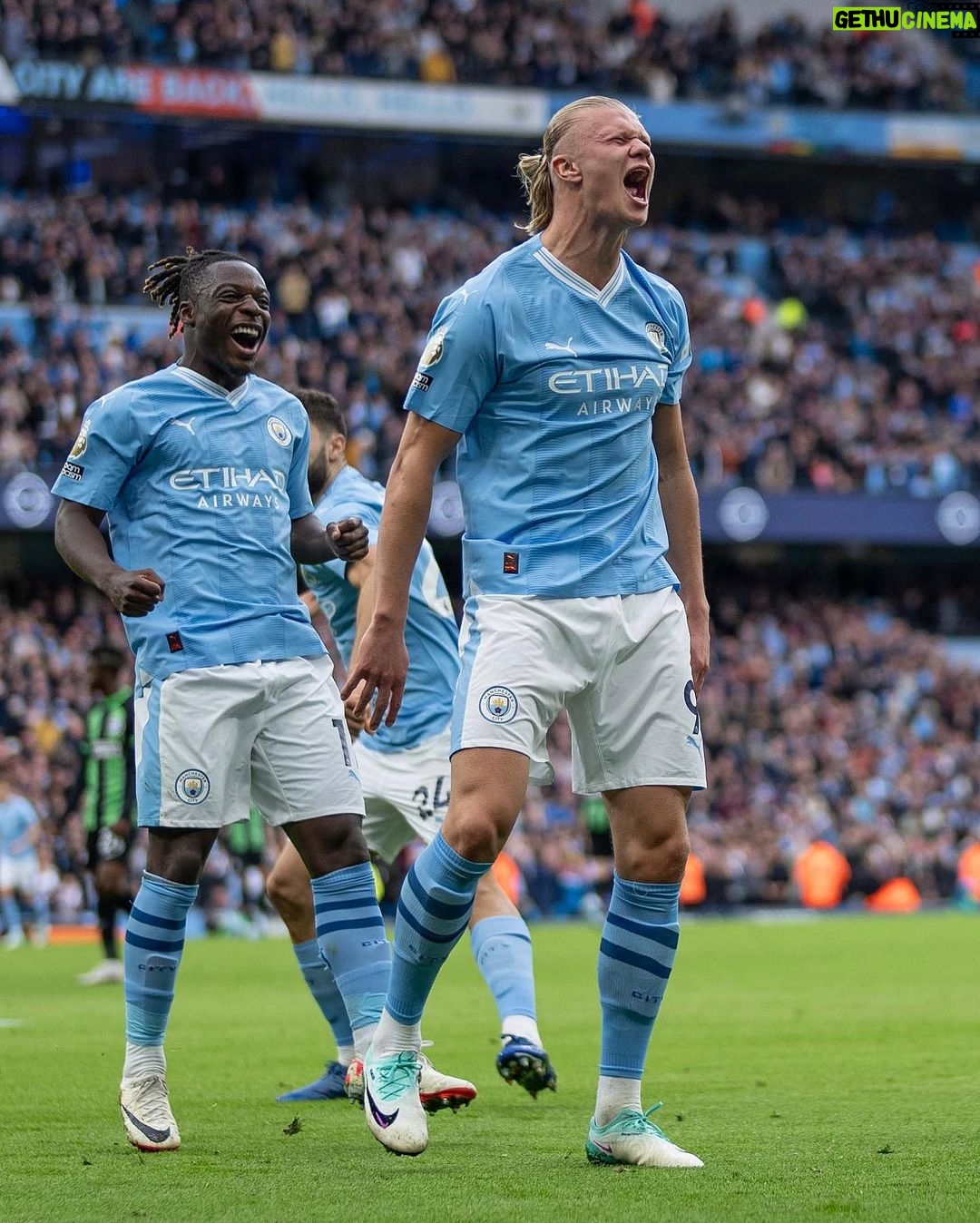 Erling Haaland Instagram - A solid performance from the team, let's build on this! Thank you for the support yesterday, Citizens 💙