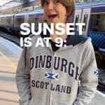 Ethan Thomas Jung Instagram - Loving these long days in Scotland! Early sunrise and late sunset! ☀️ #sunrise #sunset #longdays #spring #europe #weather #scotrail #travel #explore #train Perth, Scotland