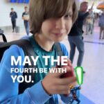 Ethan Thomas Jung Instagram - May the Fourth be with you! #maythe4thbewithyou #starwars #may #maytheforcebewithyou Houston Intercontinental Airport (IAH)