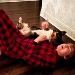 Ethan Thomas Jung Instagram - Love my girl @tallulahjung #aboyandhisdog #dog #corgi #welshcorgi #laugh #love #bestoftheday #rofl