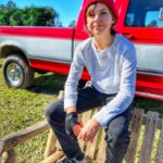 Ethan Thomas Jung Instagram - Happy hump day 🐪 #humpday #halfwaythere #bluesky #oldtruck #vintage #outdoors #red #beanie