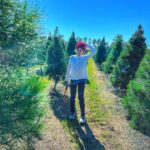 Ethan Thomas Jung Instagram - Christmas tree farm 2022. Had hot chocolate and cookies while we waiting for the tree to be wrapped up. Hotsie and Tallulah enjoyed saying hi to everyone 👋#blueskies #christmas #christmastree #family #bulldog #corgi #dogs #family #outdoors #aboyandhisdog #real #farm