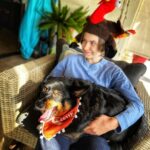 Ethan Thomas Jung Instagram - Gobble gobble #officialturkeytester #corgi #dog #thanksgiving