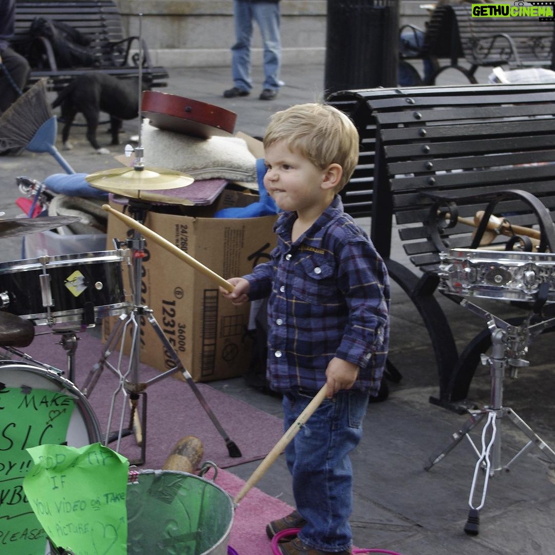 Ethan Thomas Jung Instagram - Throwback to my first performance in NOLA 😂 thanksgiving when I was a little over a year and a half old 🦃 🍽 If you’ve never done Thanksgiving in New Orleans, you’re missing out! Food, music, parade… 💜💚🧡💛 #family #holiday #nola #music #parade #food #thanksgiving #happythanksgivng #throwbackthursday #thursday