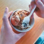 Ethan Thomas Jung Instagram - I scream you scream we all scream for ice cream! I got pumpkin cheesecake ice cream and cookies and cream ice cream. Both were winners 🍨 #icecream #dessert #yum #supportlocal #food #weekend #vibes