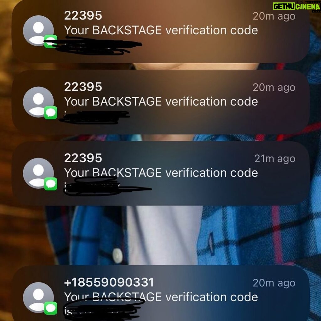 Ethan Thomas Jung Instagram - This is why you turn on dual authentication for EVERYTHING. I guess someone is trying to hack my account to hold it hostage? These people go through all this trouble to cause harm. If they spent half as much effort doing good, think of all the positive things they could do! #smh #security #dualauthentication #hacker #backstage #actor #besafe @backstagecast